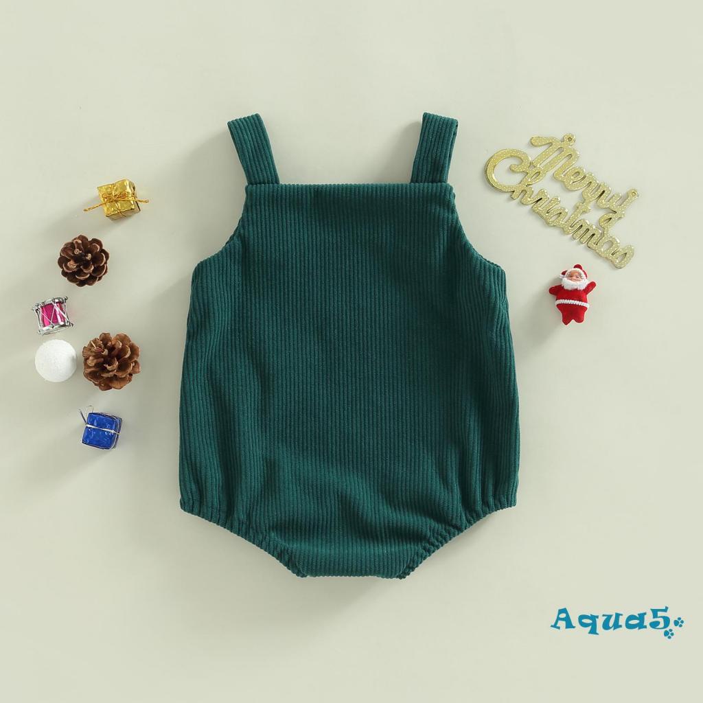 Aqua-bộ Áo Liền Quần Không Tay Hình Ông Già Noel / Cây Thông / Tuần Lộc Mặc Hàng Ngày Cho Bé Trai Và Bé Gái