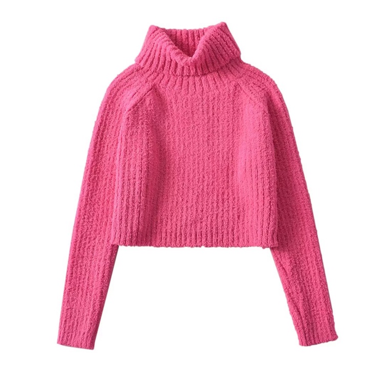 Zara Áo Len Tay Dài Cổ Cao Dáng Rộng Thời Trang Thu Đông 23