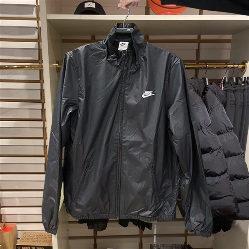 Nike Áo Khoác Gió Dệt Kim Thoáng Khí Thêu Chữ Dx0673-010 - 030 Thời Trang Cho Nam
