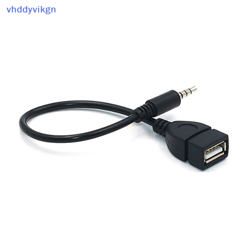 Cáp Chuyển Đổi Âm Thanh vhdd mp3 Giắc Cắm 3.5 mm aux Sang Cổng usb 2.0 Chuyên Dụng Cho Xe Hơi vn