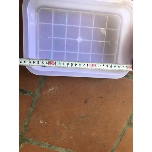 Khay nhựa trắng cứng 3 size đựng đồ dùng học tập, đựng giấy A4, cho gà chim tắm và ăn