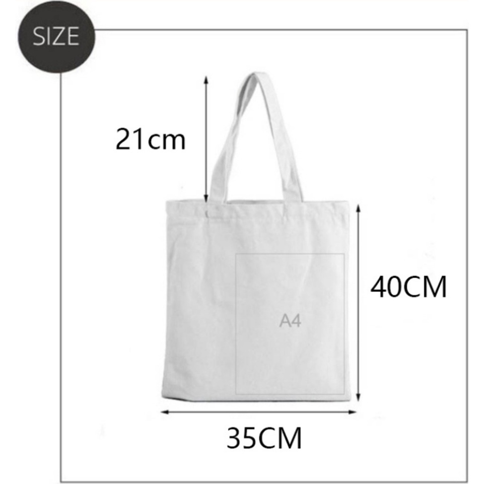 Túi Tote canvas Hàn Quốc kpop bts jungkook jimin taehyung tyvk