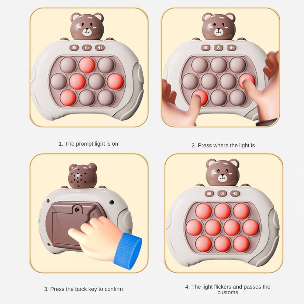 Tốc độ Đẩy nhanh Máy chơi game Pop It Máy chơi game Đồ chơi giáo dục Trẻ em rèn luyện sự tập trung của Sanrio Đồ chơi giải nén đẩy nhanh AubessDS | BigBuy360 - bigbuy360.vn