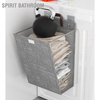 SPIRIT Bathroom Treo tường Giỏ đựng đồ giặt Có thể gập lại quần áo bẩn Tiết kiệm không gian cho Giày Tất Khăn