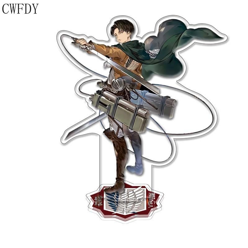 Mô hình Standee Anime Attack on Titan Acrylic Stand Eren Yerger Reiner Braun Figurines decor góc học tập để bàn 15cm