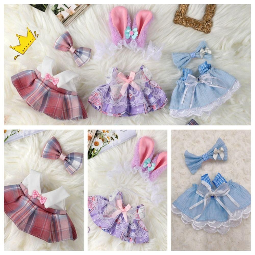 Đầm Búp Bê Vải cotton 20cm Phong Cách lolita Dễ Thương
