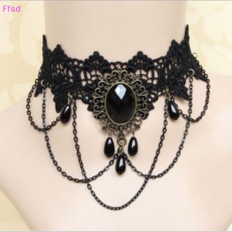 1 Vòng Cổ choker Phong Cách gothic vintage Thời Trang