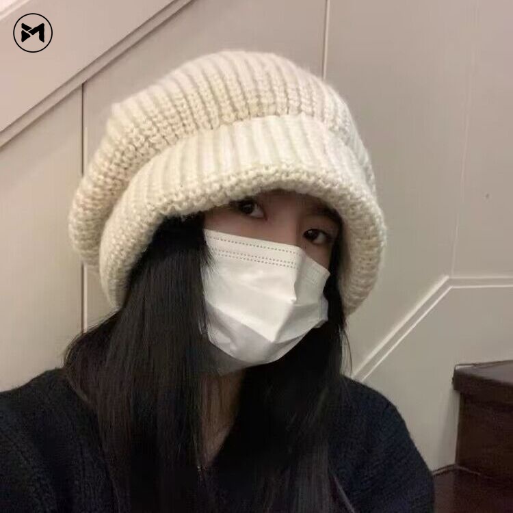 Mũ beret Len Dệt Kim Phong Cách Thời Trang Nhật Bản Hàng Mới 2023