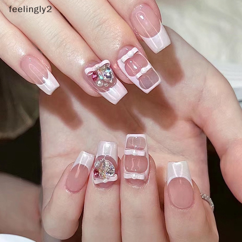 Set 10 Phụ Kiện Trang Trí Móng Tay Nghệ Thuật Hình Nơ Múa Ba Lê Bằng Hợp Kim