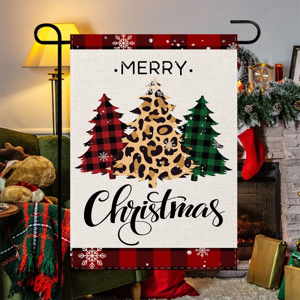 Cờ Vải Lanh Treo Tường Trang Trí Giáng Sinh