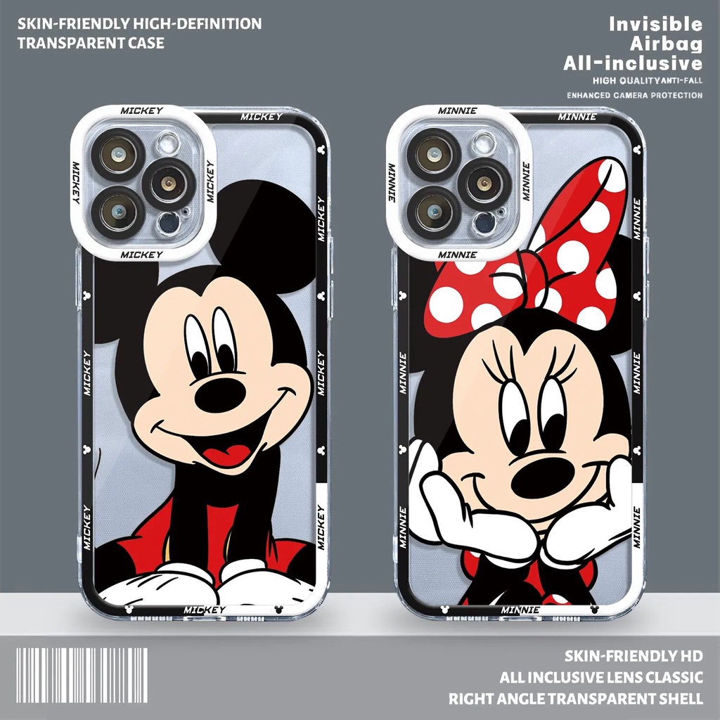 Ốp lưng iphone cạnh vuông D-Disney M-Mickey M-Minnie Dễ Thương 8plus/x/xs/11/12/pro/max/plus/promax