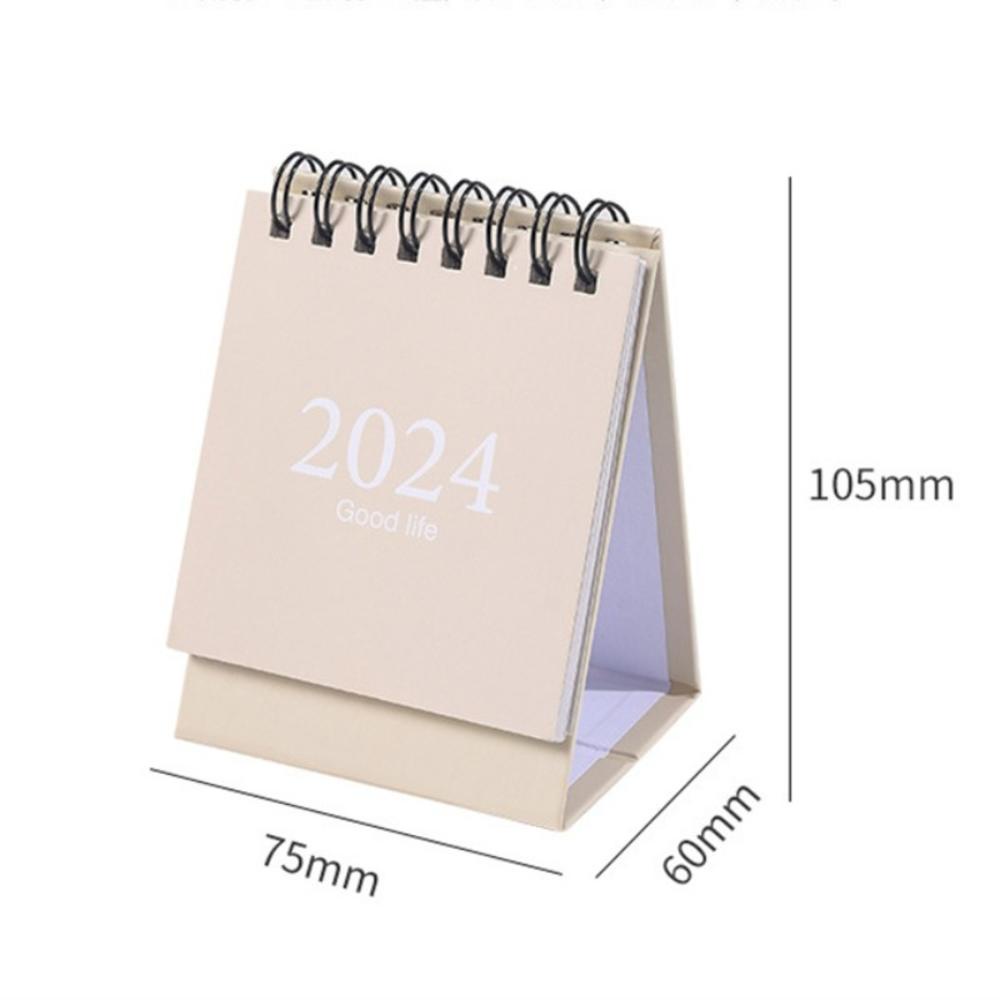 Lịch Để Bàn mini 2023-2024 Màu Trơn Đơn Giản Dùng Trang Trí Văn Phòng