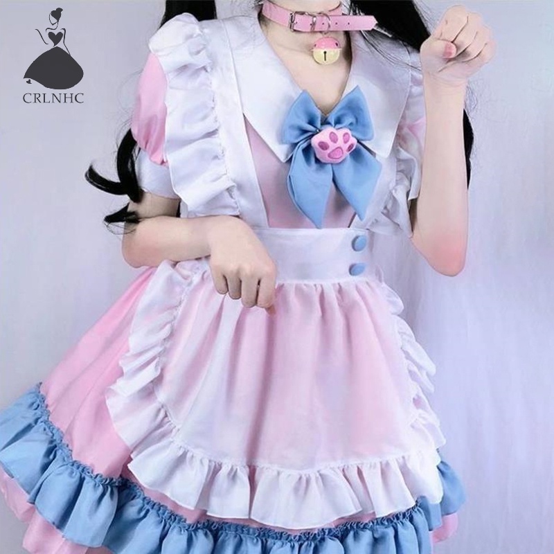 Bộ đồ hóa trang cô hầu gái CRLNHC gợi cảm phong cách Lolita