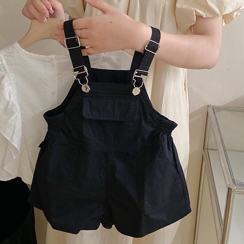 Set Áo Thun Tay Ngắn + Quần Yếm Dễ Thương Cho Bé Gái