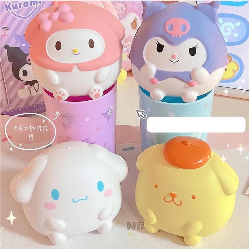Sanrio kuromi cinnamoroll giảm căng thẳng chậm squishy kawaii giải nén anime phim hoạt hình trẻ em kẹp tay đồ chơi chữa bệnh quà tặng