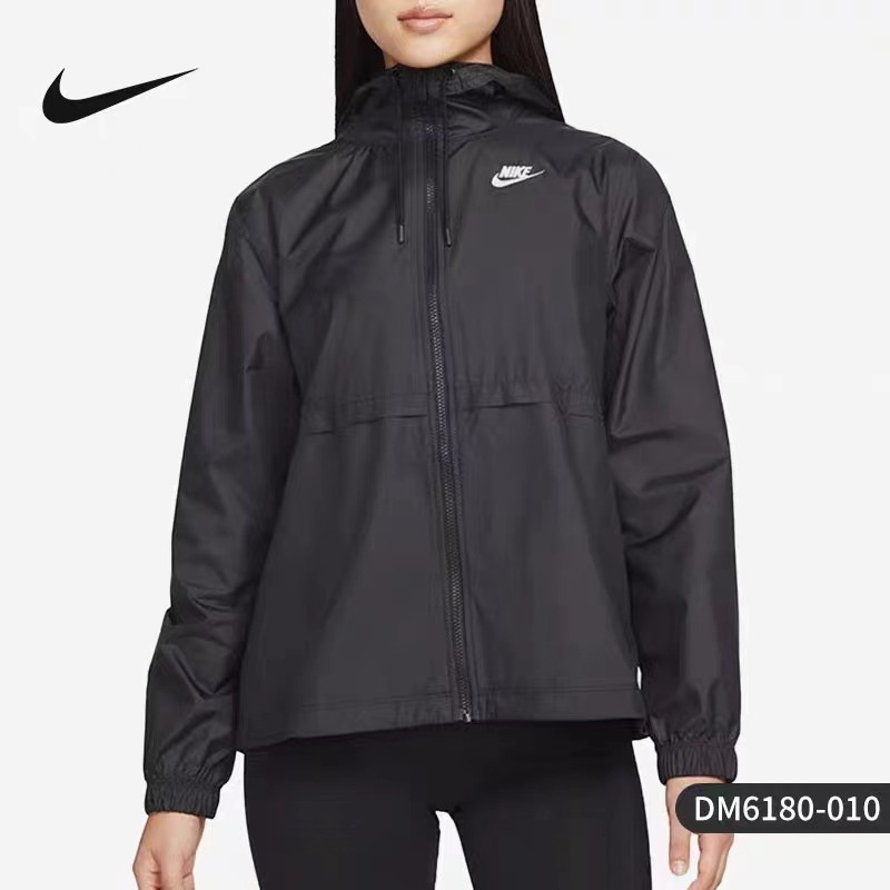 Nike Áo Khoác Có Mũ Thêu logo Thời Trang Cá Tính Cho Nữ