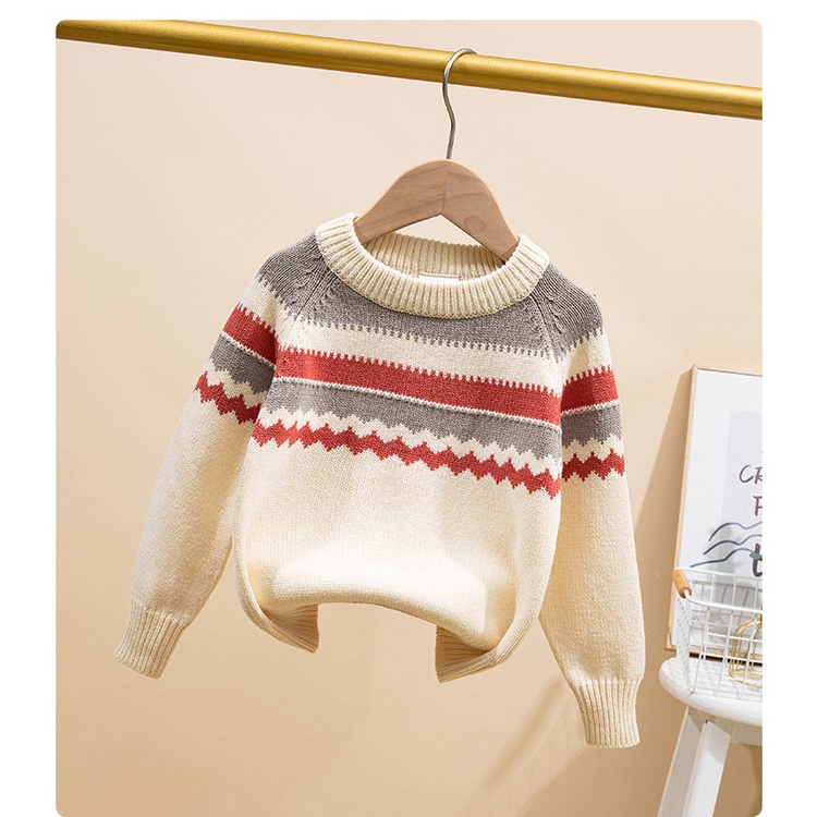 Áo len bé trai WELLKIDS áo len hoạ tiết đẹp cho bé