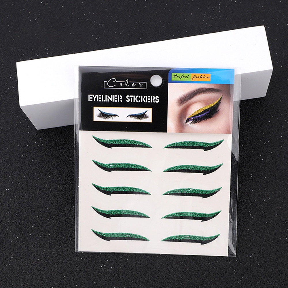 Miếng Dán Kẻ Mắt Trang Điểm Mắt Mèo Phong Cách Âu Mỹ Sáu Trong Một