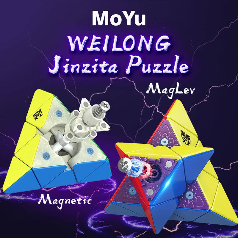 MoYu Weilong Pyramid Maglev 3x3 Cube Profissional Strickerless MoYu Weilong Pyraminx Magnetic 3x3x3 