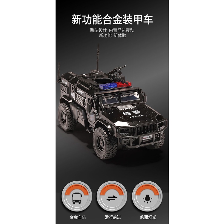 Mô Hình Xe Hơi Cảnh Sát Đồ Chơi Có Đèn Và Nhạc kfh