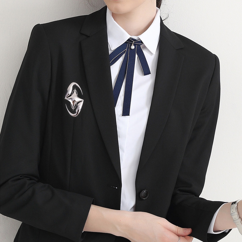 Ghim Cài Áo Hình Thánh Giá Ngôi Sao Năm Cánh Bằng Kim Loại y2k ins Đơn Giản Thời Trang