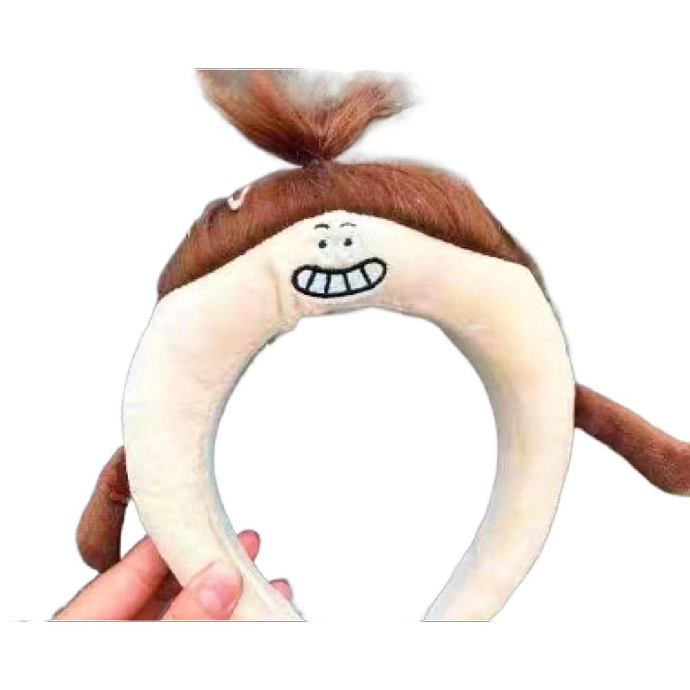 Jeniferdz Băng Đô Cài Tóc Lông Nhung Họa Tiết Hoạt Hình Vui Nhộn Phong Cách Hàn Quốc