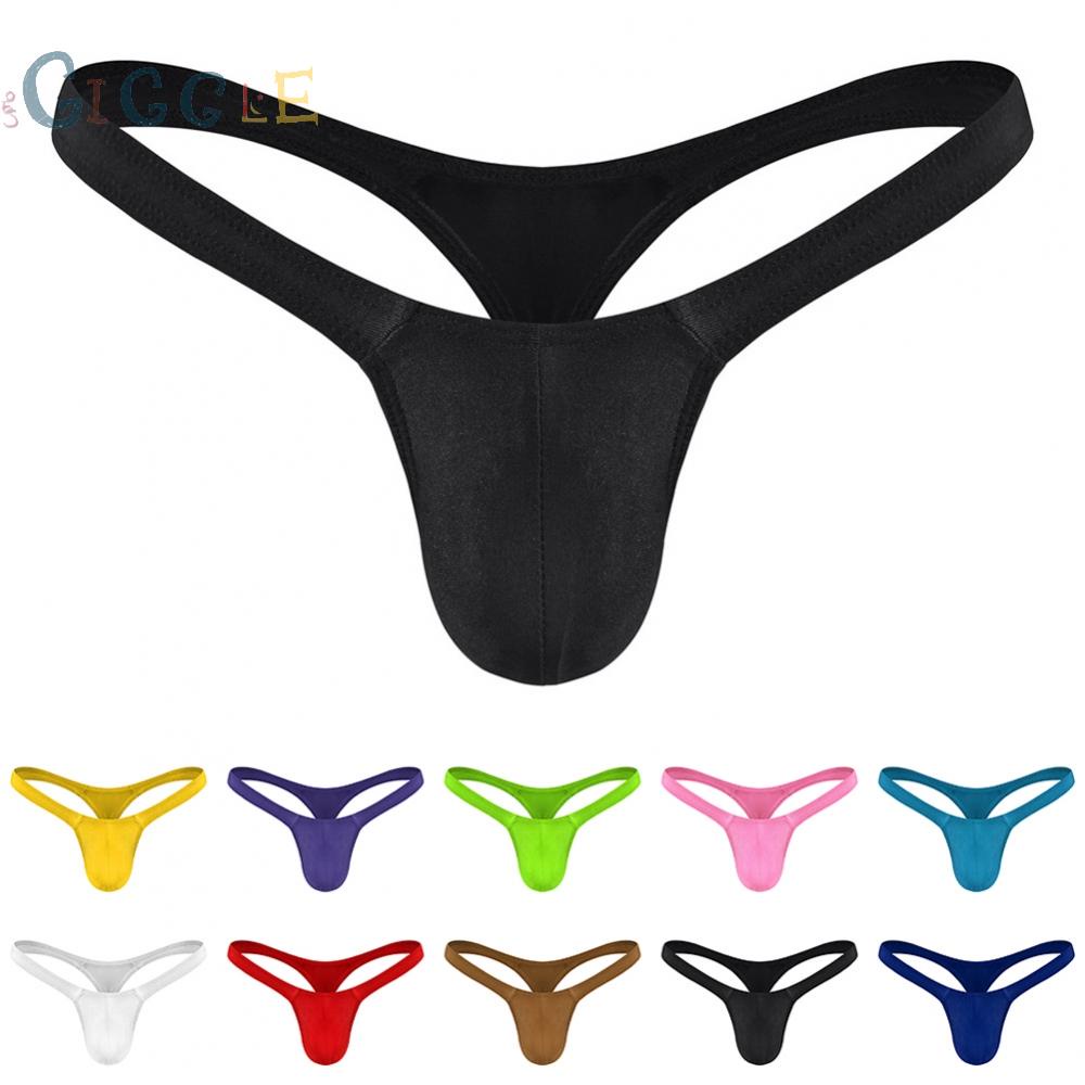 Mens Underwear G String Lightweight Low-rise Polyester Sexy Bikini Slimming