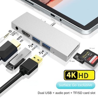 Hub type-c cho microsoft surface go 3 2 1 4k bộ chuyển đổi tf 3,5mm usb 3.0 tương thích hdmi cho surface go2 go3 usb c docking station