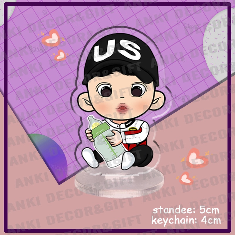 Móc khoá standee Off-Gun, Offgun keychain, móc khoá lightstick Off-gun, móc khoá lưu niệm quà tặng, móc khoá sưu tầm