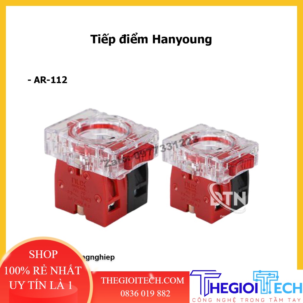 HanYoung Tiếp điểm 1NO+1NC dòng AR-112, Hanyoung Nux