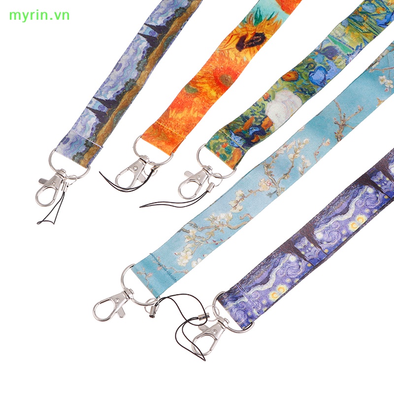 1 Dây Đeo Thẻ id / Điện Thoại In Chữ van gogh vn