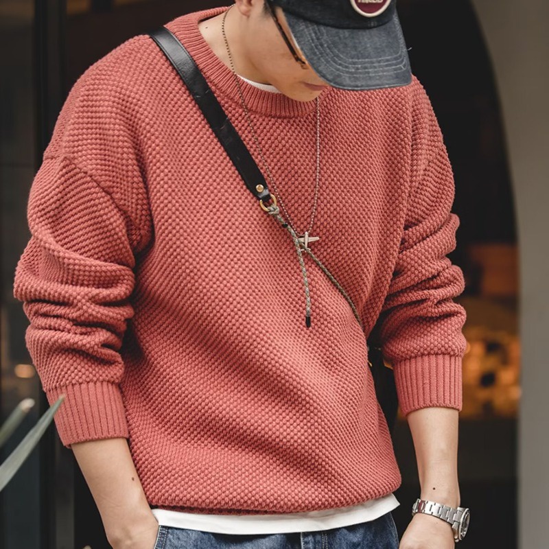 Áo sweater Dài Tay Phong Cách Nhật Bản Thời Trang Thu Đông Dành Cho Nam