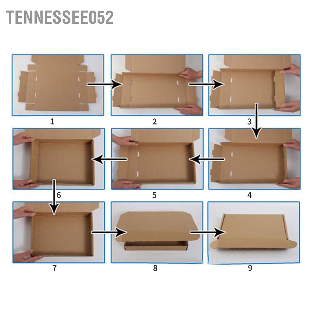 Tennessee052 Hộp giấy siêu cứng 3 lớp Có thể tái sử dụng Bao bì có chế đóng gói bánh pizza để làm quà tặng Art Craft