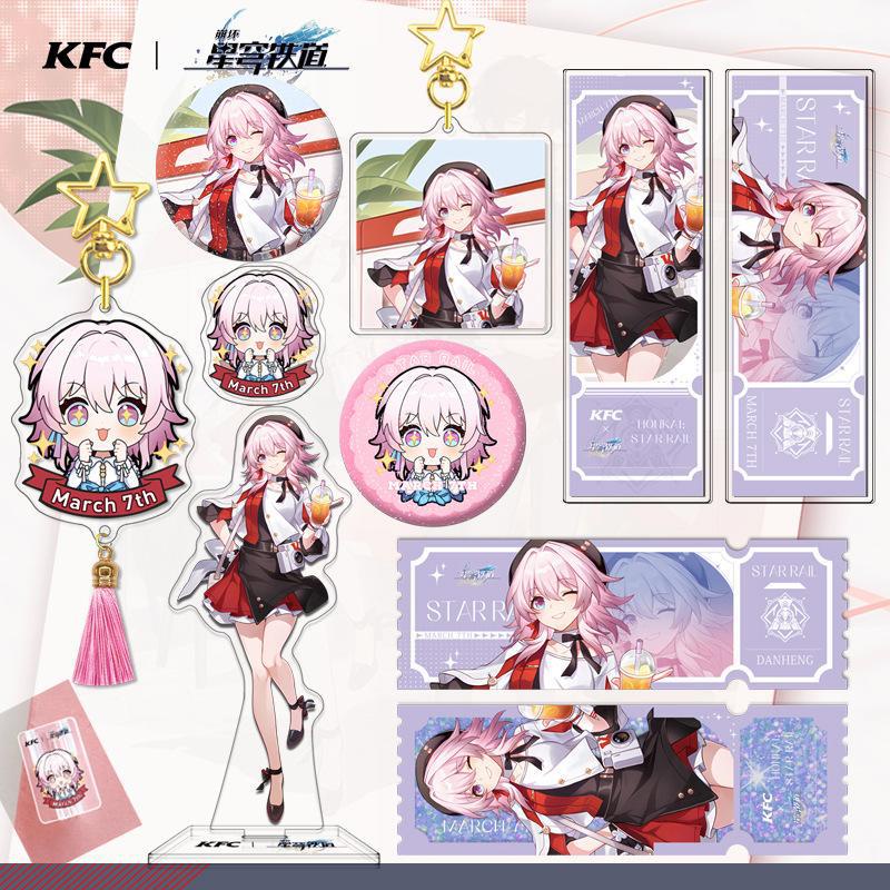 Cool honkai: Starrail kfc Huy Hiệu anime Thứ 7 Trang Trí Nhà Cửa Cho Người Hâm Mộ