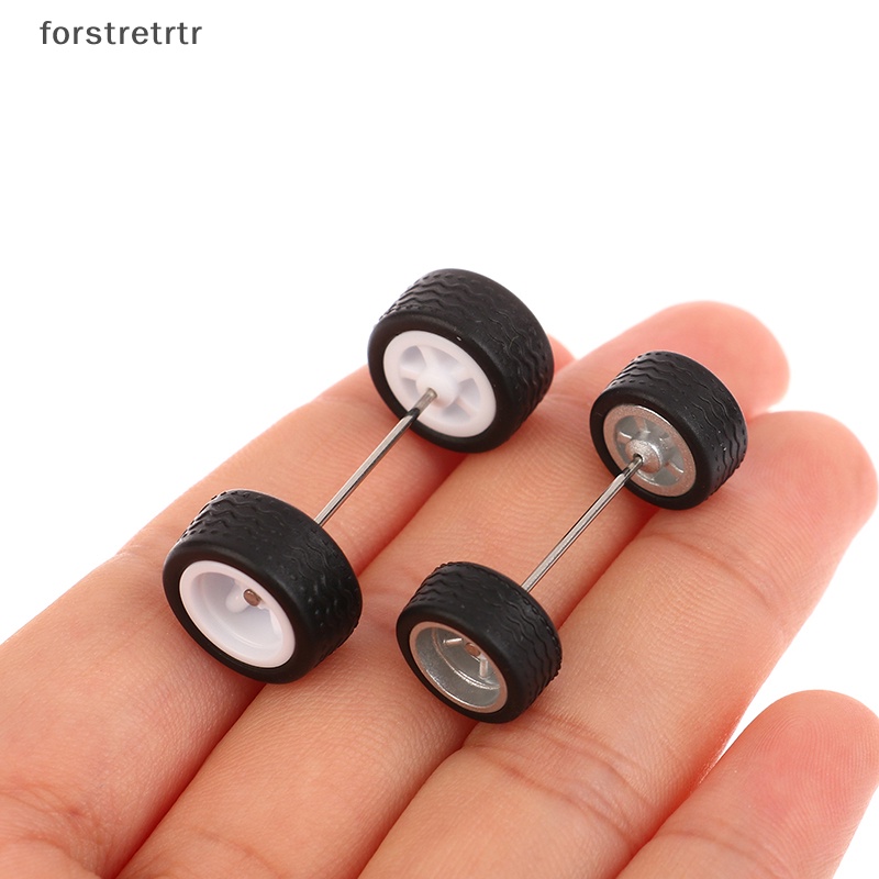Forstretr 1 Bộ Bánh Xe 10.8 / 12.8mm 1 / 64 Bằng Hợp Kim Màu Bạc Có Thể Tháo Rời bsc-a Chuyên Dụng
