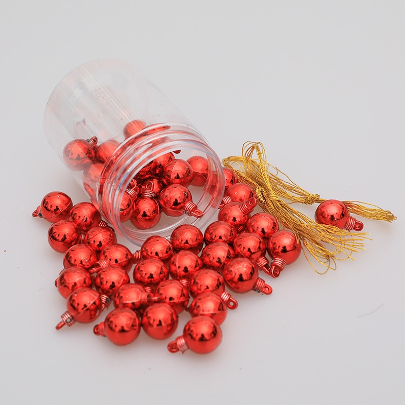 Quả Châu Nhựa 1.5cm Trang Trí Cây Thông Noel