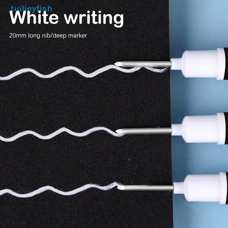 Tialieyfish Bút Đánh Dấu Lỗ Sâu Lỗ Dài 20mm Màu Trắng Đa Năng Trang Trí Nhà Tắm ih
