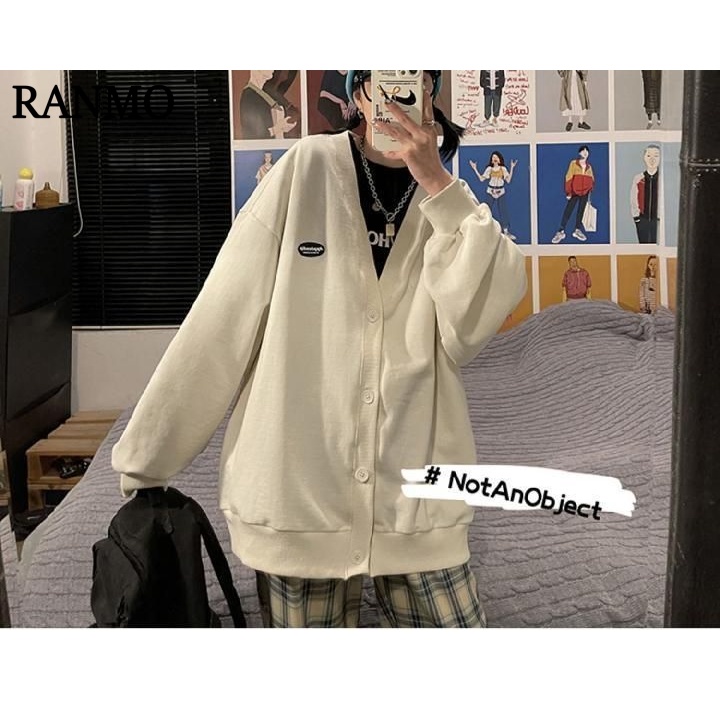 RANMO Áo Len áo khoác cardigan áo cardigan Thời trang hàn quốc A91KEJK 36Z230904
