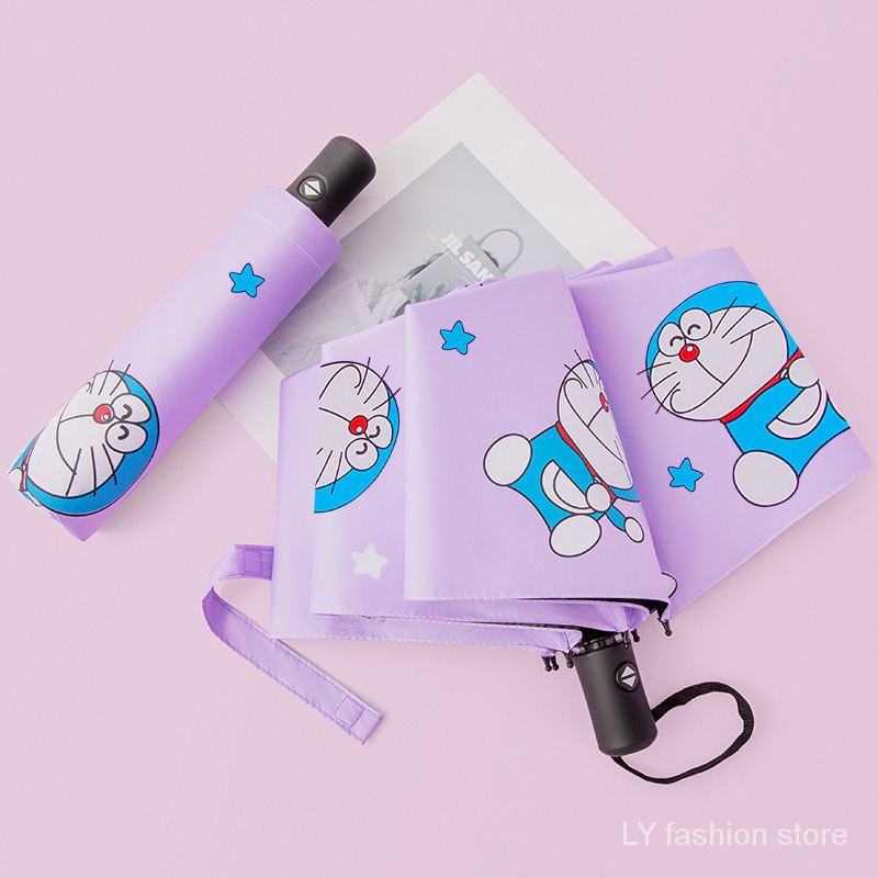 Doraemon Dù Gấp Tự Động Họa Tiết Hoạt Hình Dễ Thương