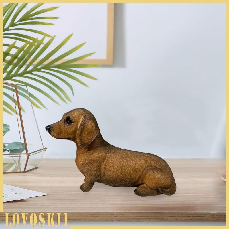 Dachshund Tượng Chó dachshund Để Bàn Trang Trí