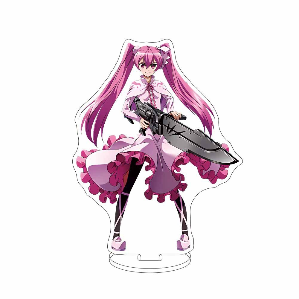 Mô hình Standee Akame Ga Kill Acrylic Stand Tatsumi Mine Leone Anime decor góc học tập để bàn làm việc 15cm