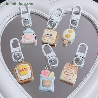 Móc Khóa Hình Bánh Mì Nướng Hoạt Hình Vui Nhộn Dễ Thương [vn]