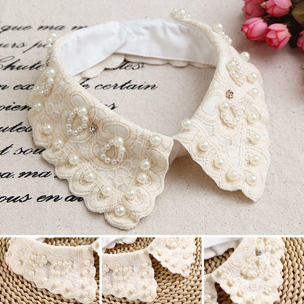 Cổ Áo Sơ Mi Giả Bằng cotton Phong Cách vintage Thời Trang Cho Nữ