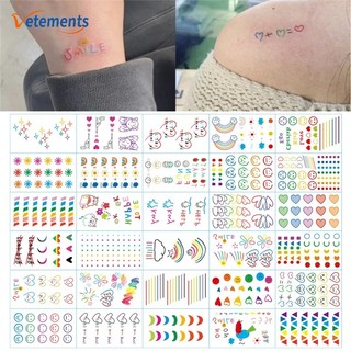 Hình xăm dán tạm thời họa tiết động vật hoạt hình dễ thương