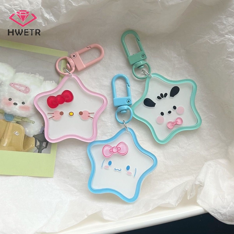Móc Chìa Khóa Bằng acrylic Hình Ngôi Sao sanrio Dễ Thương Mới