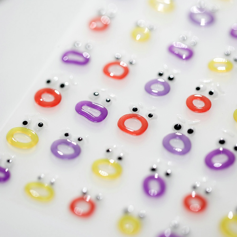 Giáng sinh 1 Miếng Dán Trang Trí Móng Tay Hình Quái Vật Dễ Thương