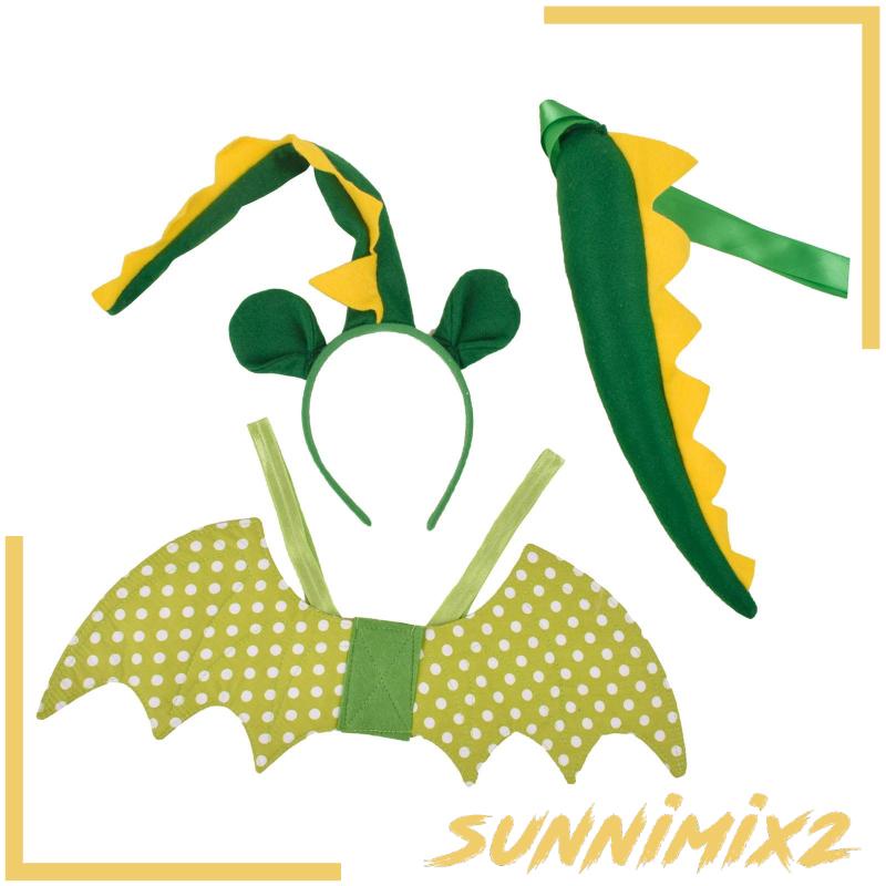 Set 3 Món Đồ Hóa Trang Khủng Long Có Cánh Cho Bé