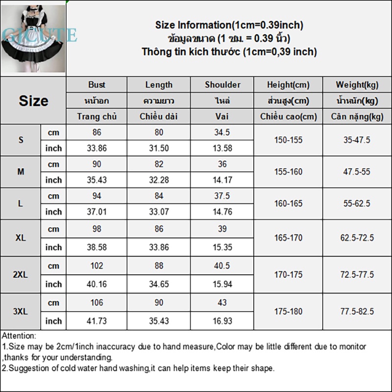 Tạp Dề Hóa Trang Cô Hầu Gái Màu Trắng Đen Phong Cách gothic