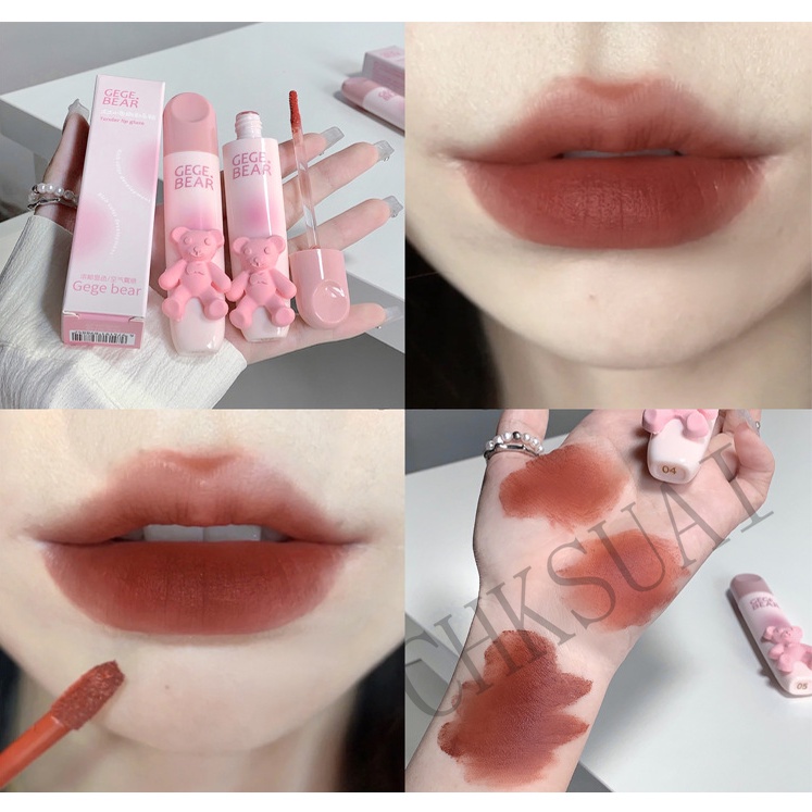 Thỏi son kem HUAQING màu nhung lì lâu trôi