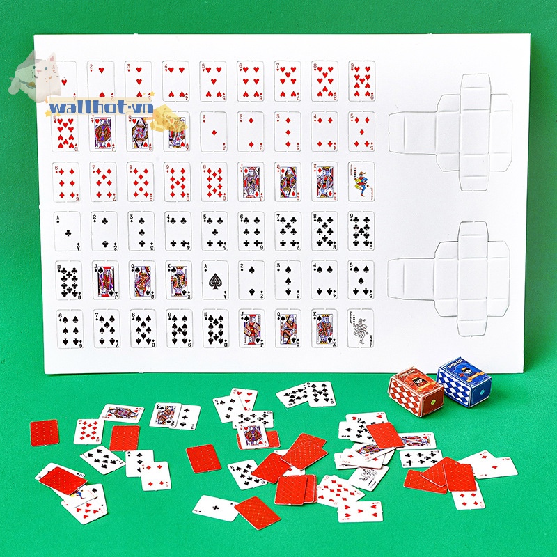 1 Bộ Bài poker mini Bỏ Túi Siêu Dễ Thương Sáng Tạo